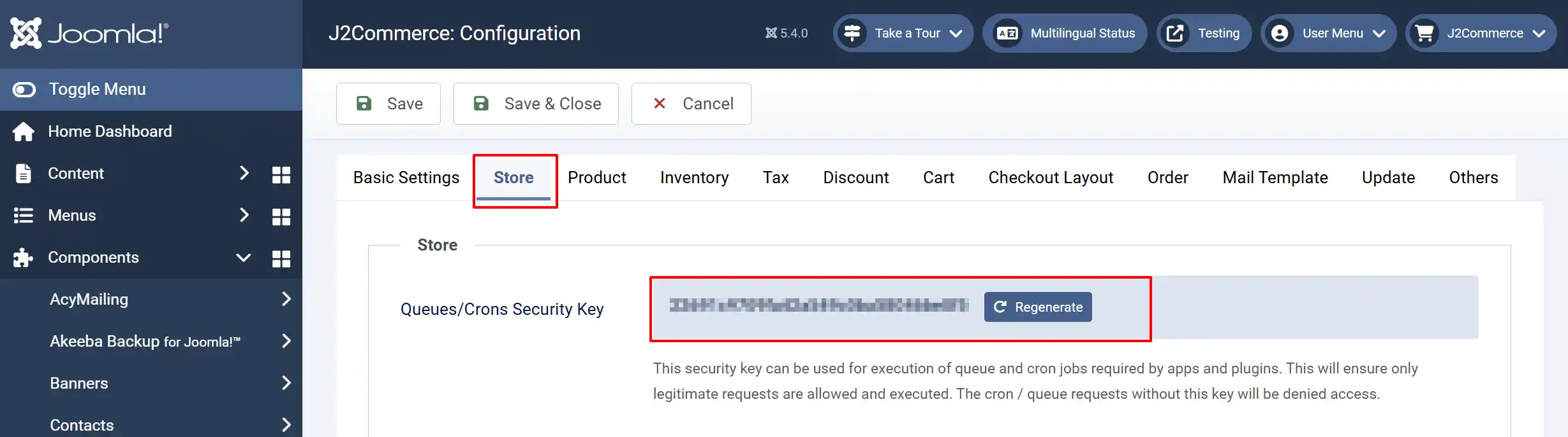 Cron key