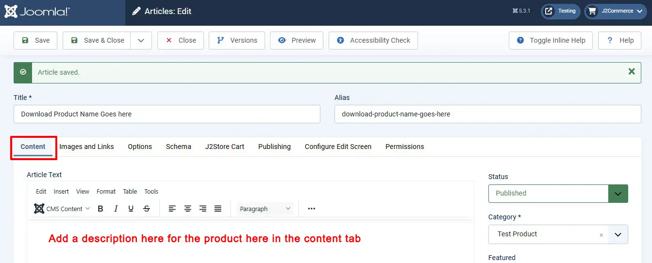Adding content