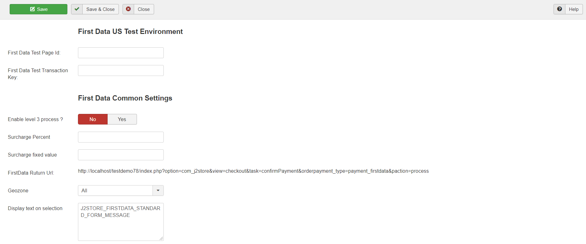 FirstData payment plugin Configuration-Image2