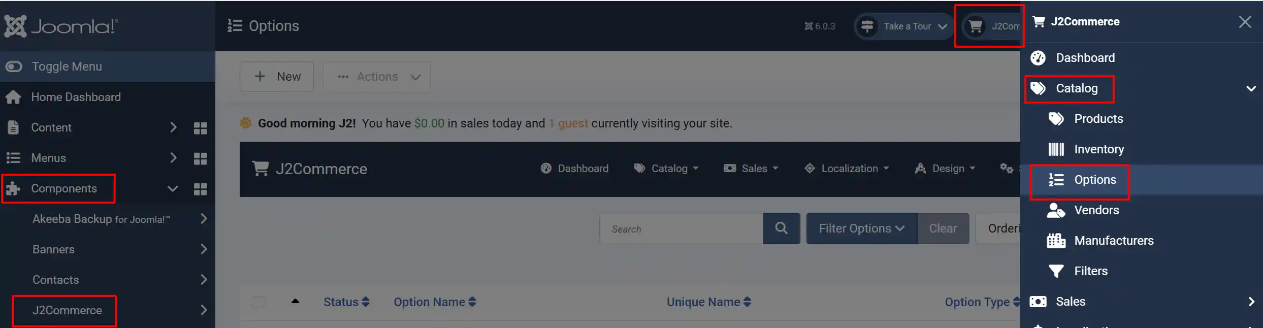 Adding new options
