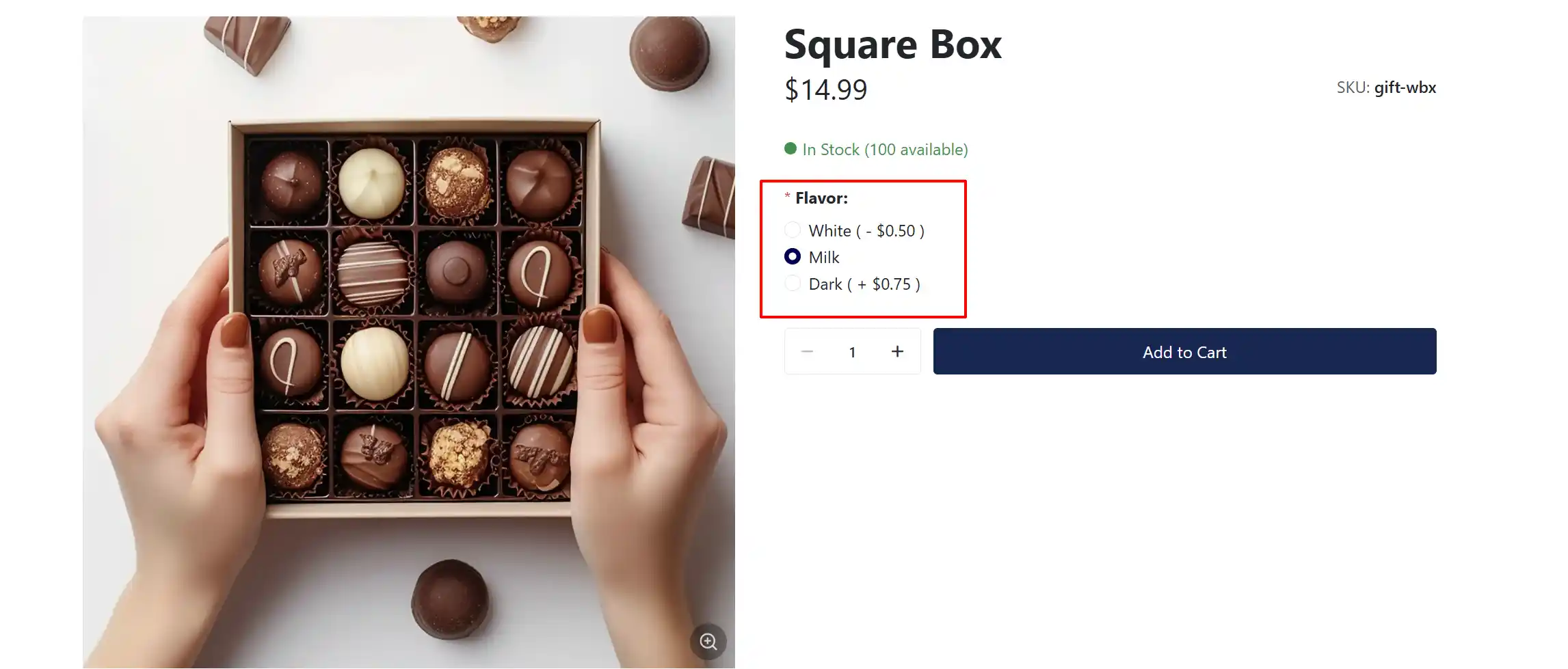 Options frontend