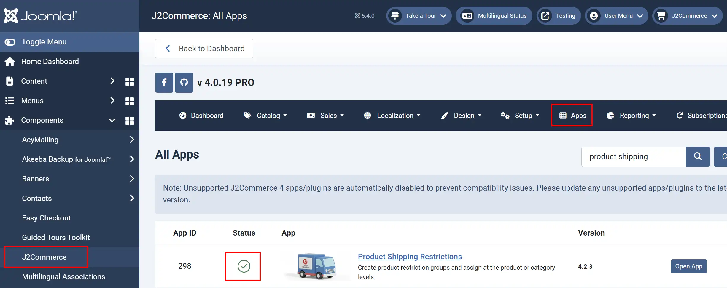 Enable invoice app