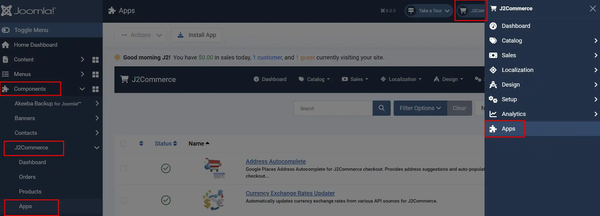 Enable custom tab app